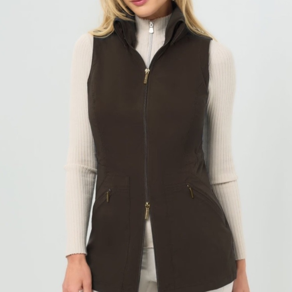 ANATOMIE DELANEY MID WEIGHT STRETCH VEST WOMENS XS S M L XL ESPRESSO TRAVEL NEW - Picture 4 of 9
